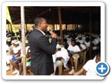 Mr Chike giving Speech at NYSC Camp