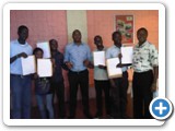 Students Showing Certiicate
